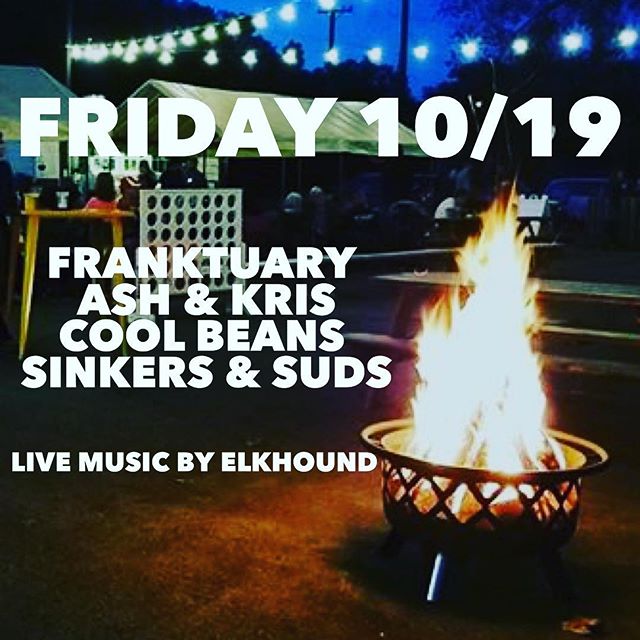 This weekend! Don’t miss a fabulous fall Friday! Only 3 weeks left to enjoy the FoodTruck Park. 
Local brews from:
@levitybeer 
Delicious eats from:
@franktuary  @ashandkriskitchen 
@coolbeanstacotruck_ 
@sinkersandsuds 
Live music from:
@elkhoundmusic 
#fall #riverfront #pittsburgh #412 #foodtruck #livemusic #localcraftbeer